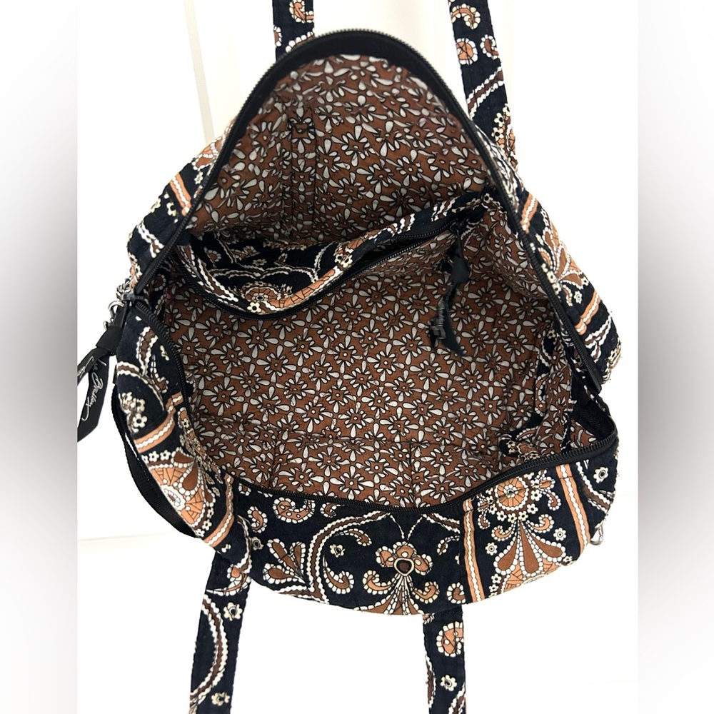 quilted duffel-style bag is the Emily Satchel from Vera Bradley - Picture 3 of 3